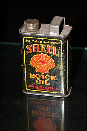 SHELL (Black) MOTOR OIL (Pedal Car)  - click to enlarge